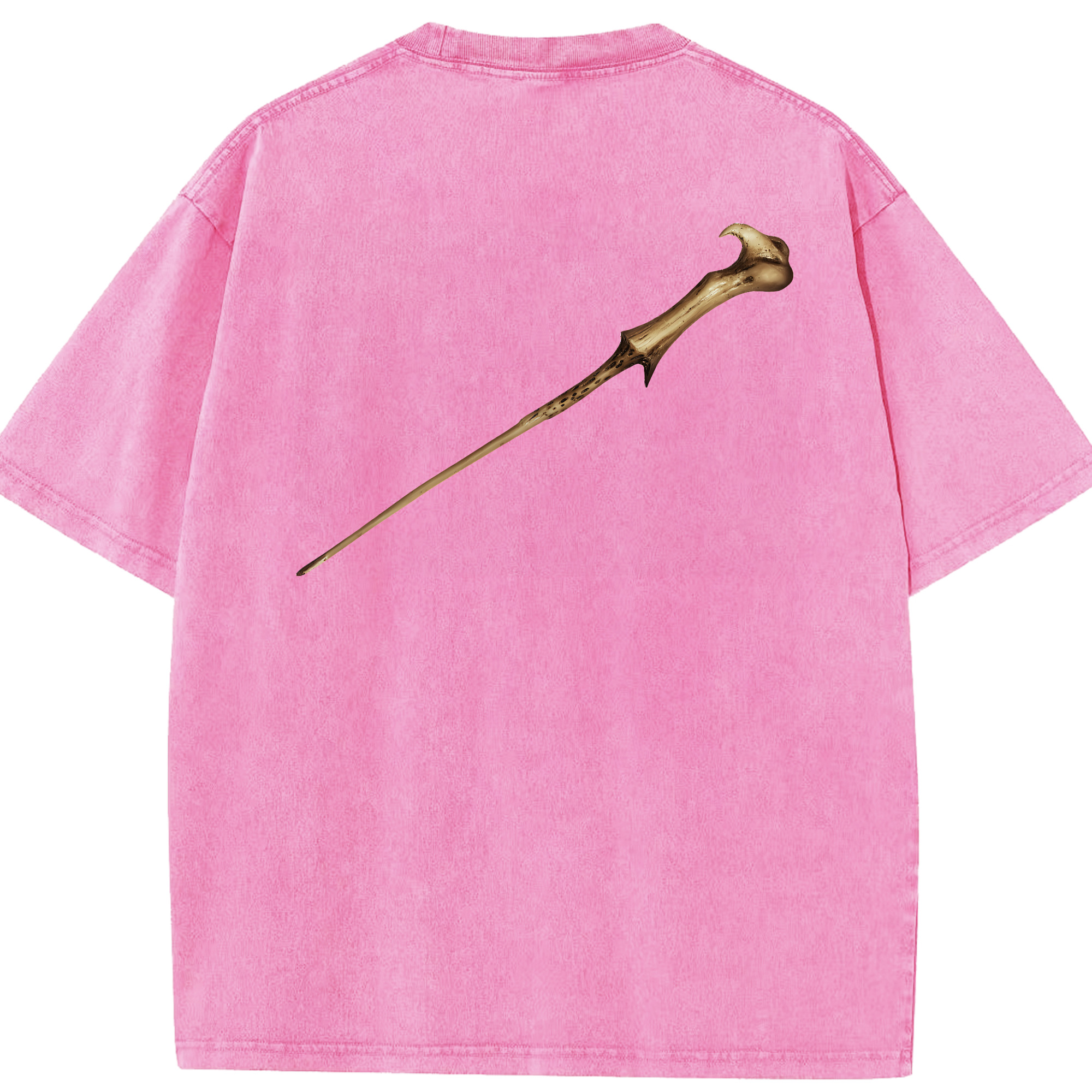 （画像用） Harry Potter ハリー・ポッターシリーズ 綿100% ヴィンテージ風 半袖Tシャツ（背面プリント）
